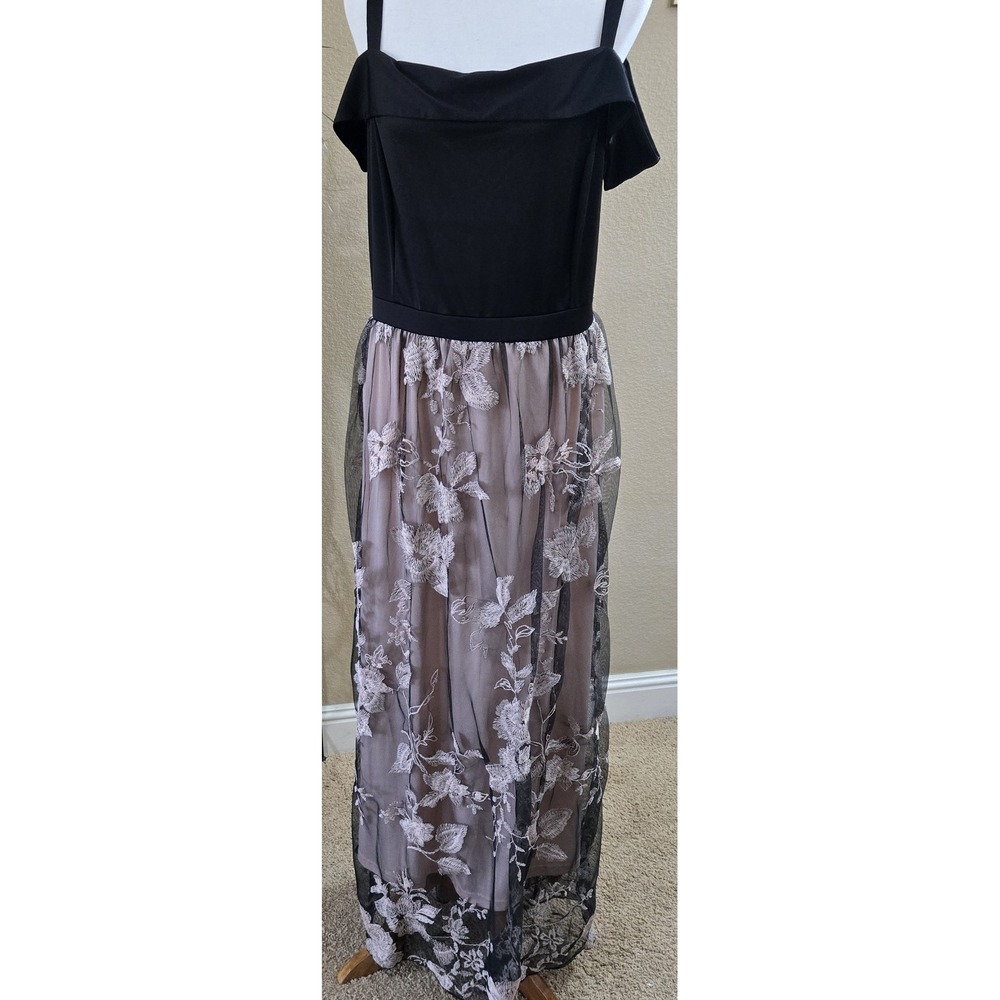 Lace‎ Maxi Dress 3X Sheer Pink Glamorous Whimsigoth Tiered Long Formal Fairy